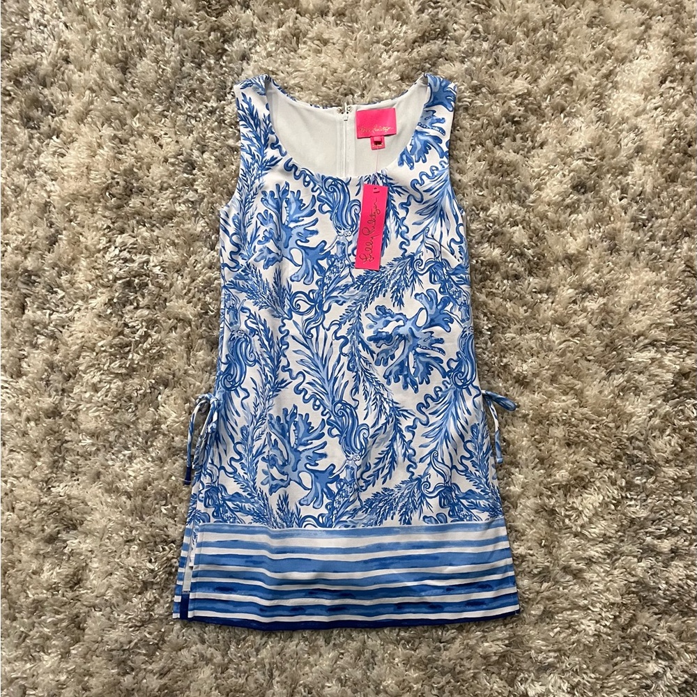 Lilly Pulitzer Blue and White Patterned Dress